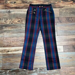 Zara Basic Plaid Straught Leg Pants Size XS